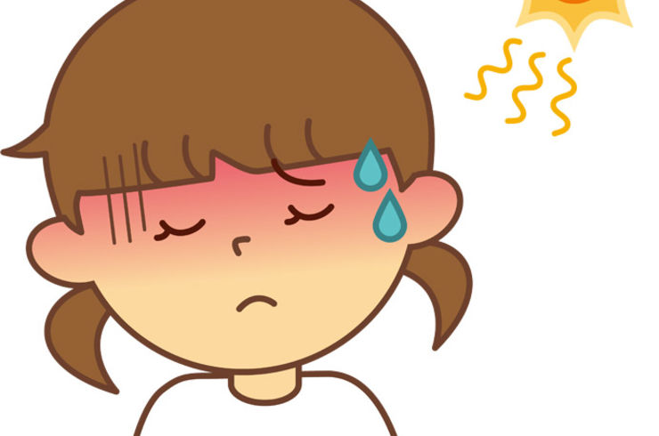 熱中症のイラスト